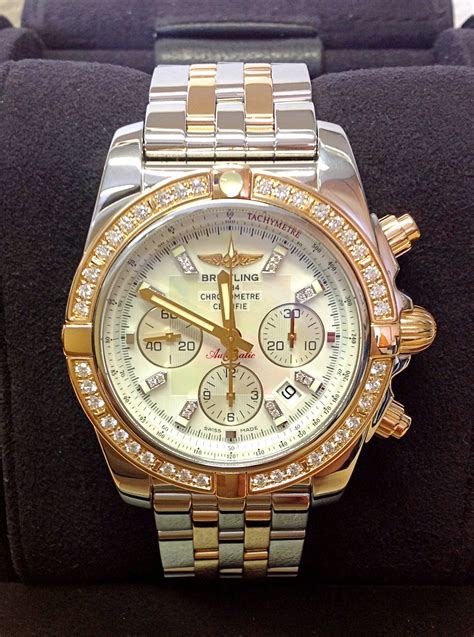 breitling gold diamond watches|pre owned diamond breitling watches.